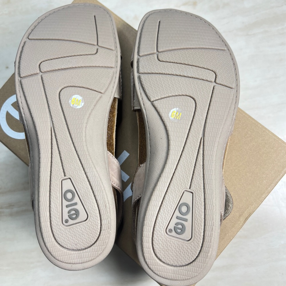 Earth Origins Women's Sandals Size 6M Beige Leather Comfort Casual Shoes - Picture 8 of 15